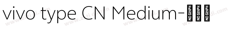 vivo type CN Medium字体转换